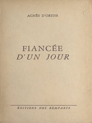 cover image of Fiancée d'un jour